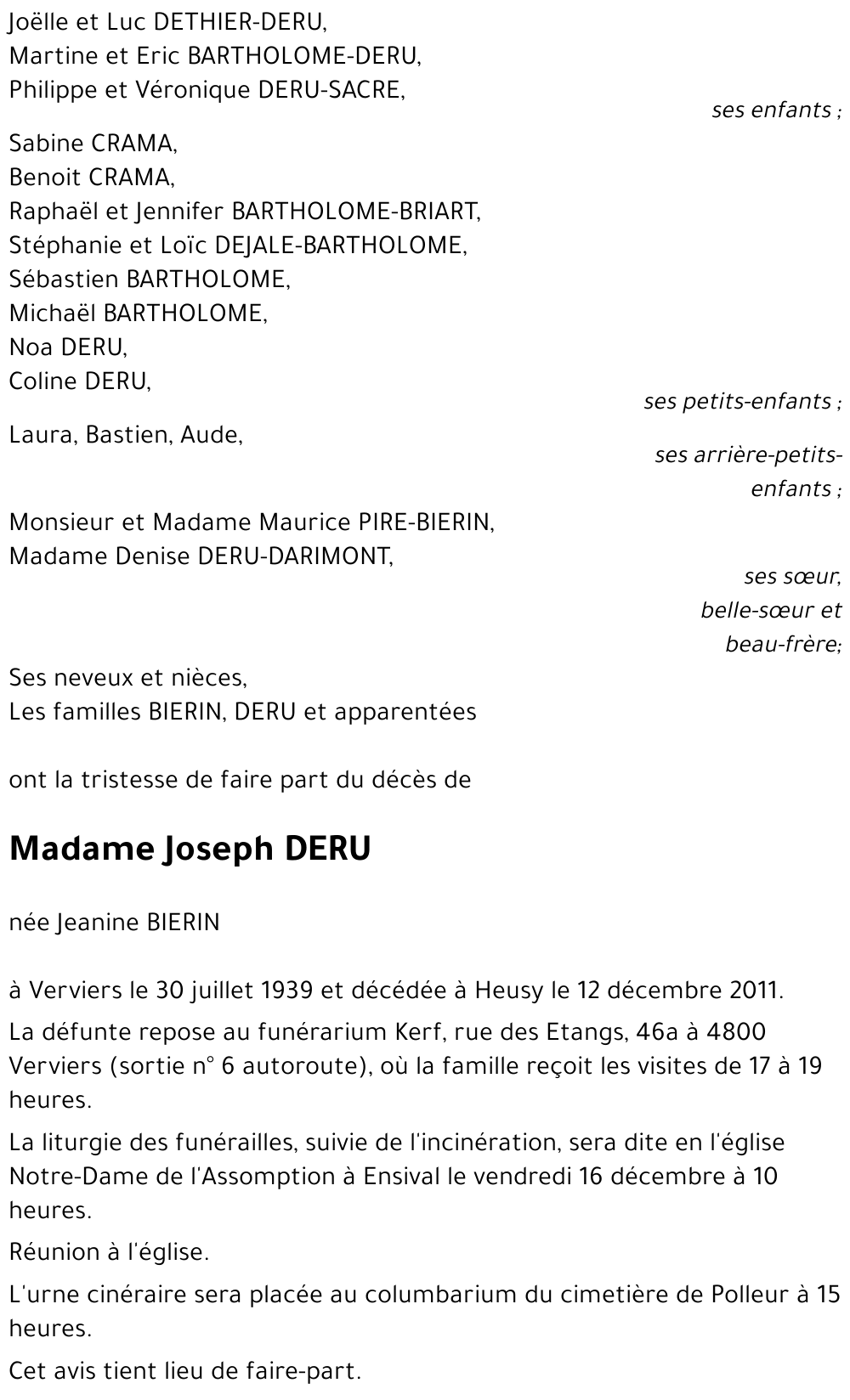 Jeanine BIERIN