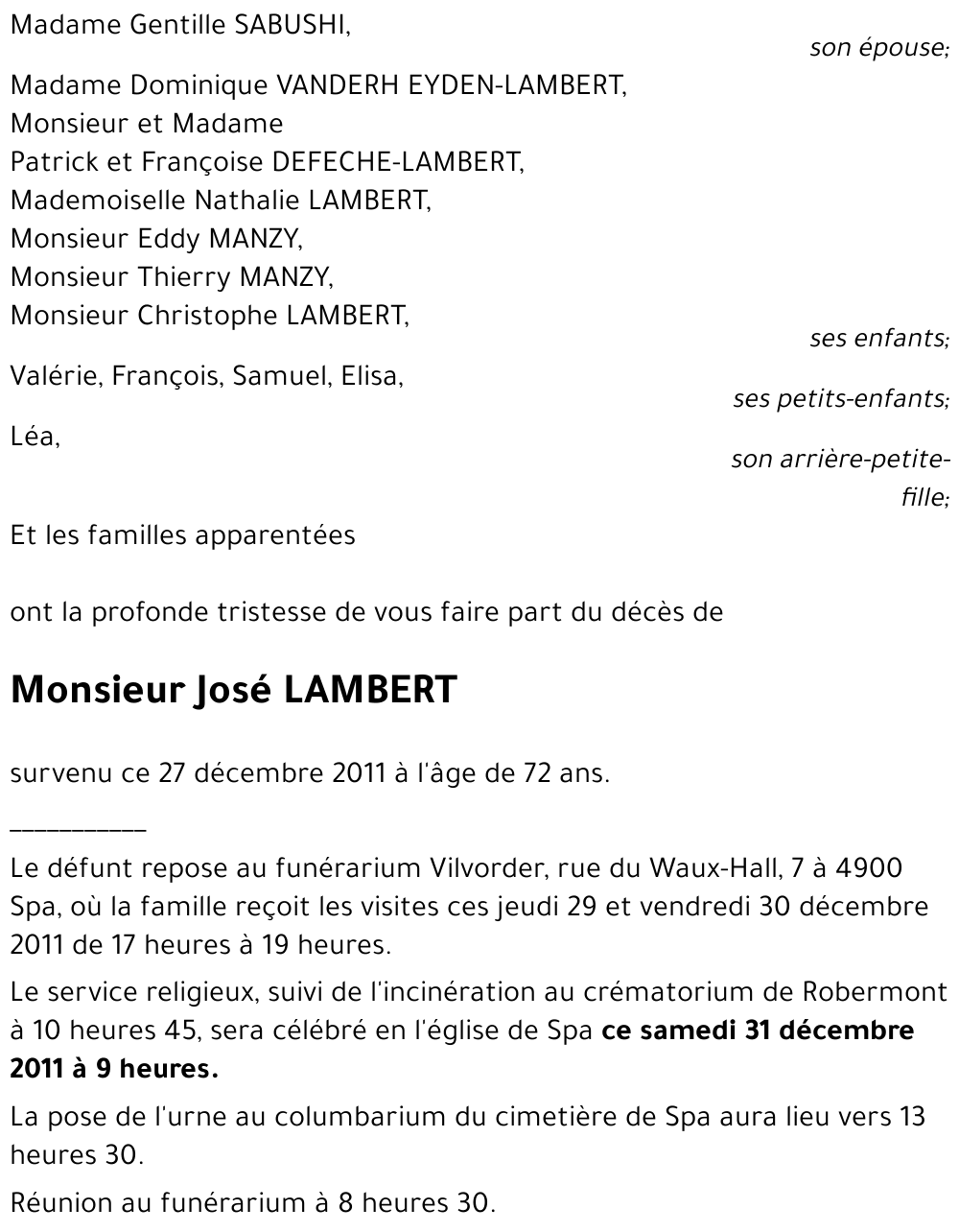 José LAMBERT