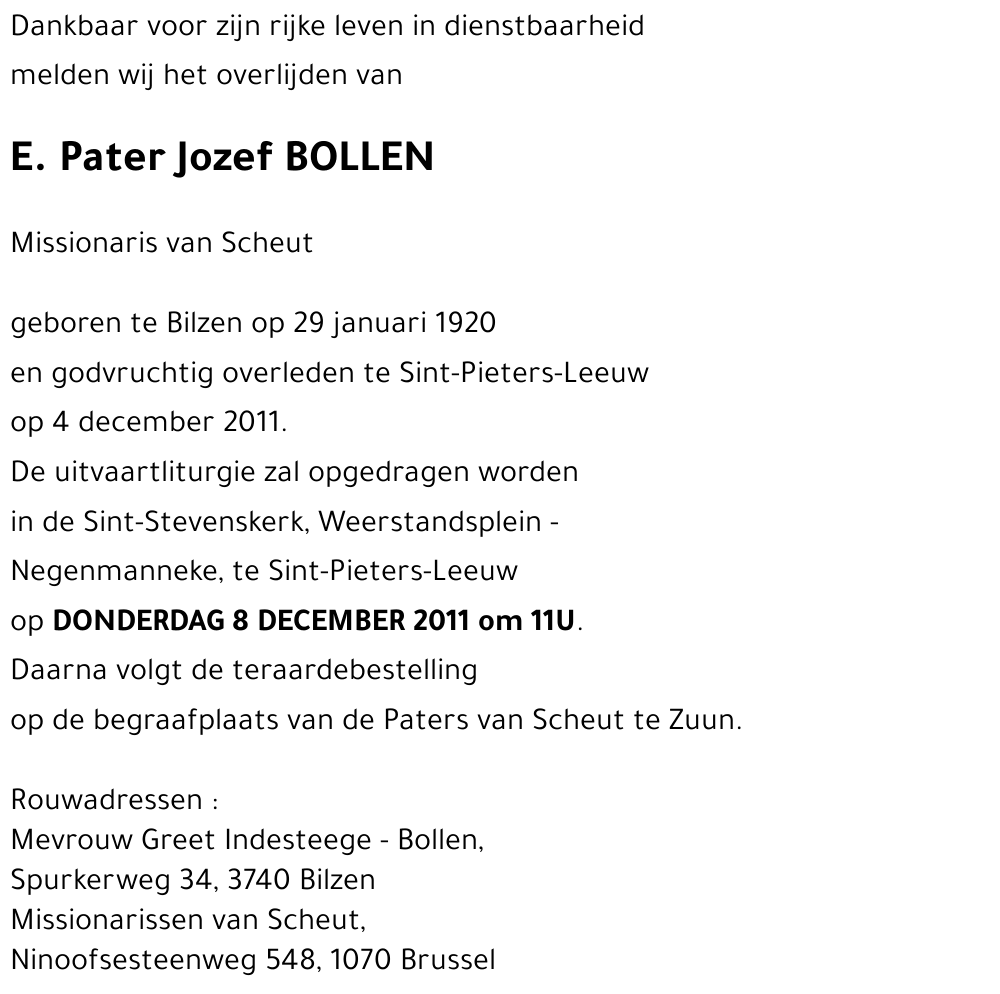 Jozef BOLLEN