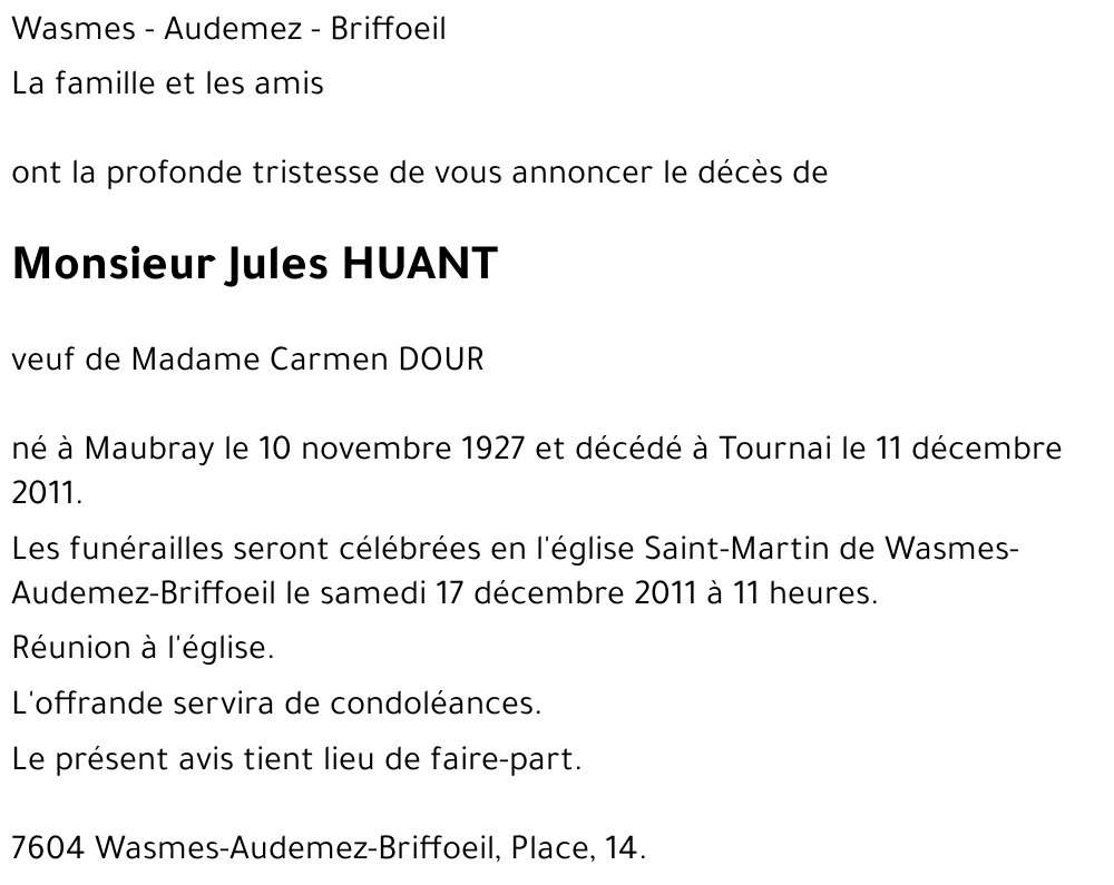 Jules HUANT