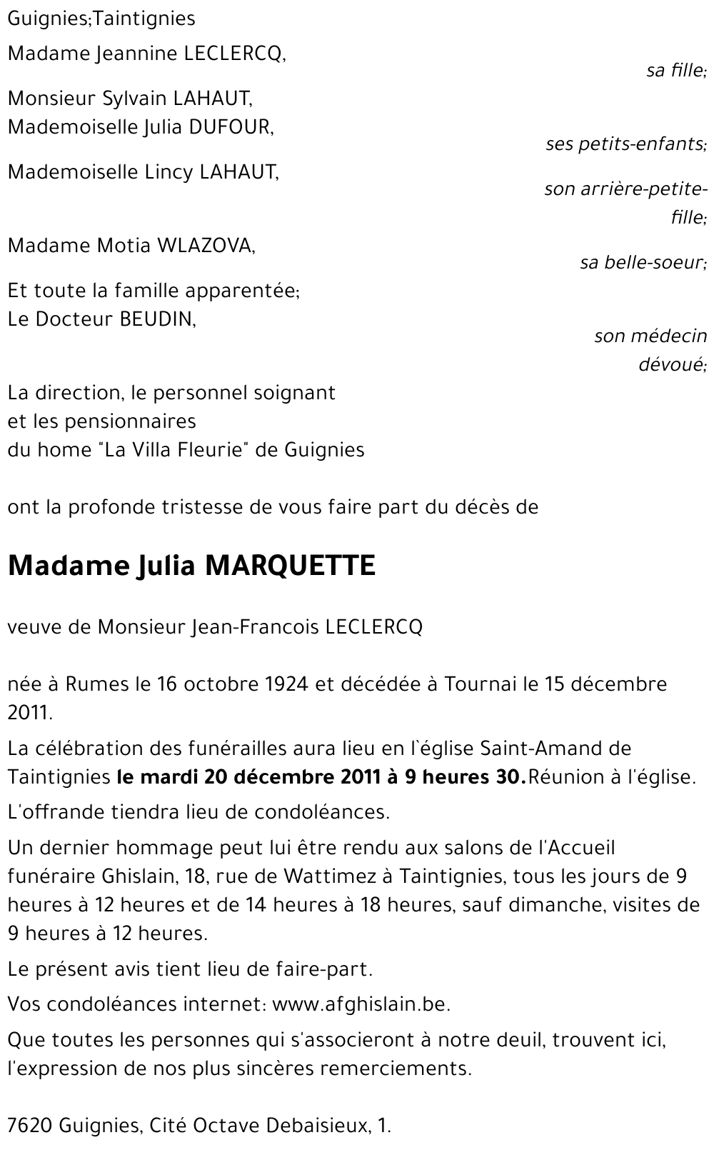 Julia MARQUETTE