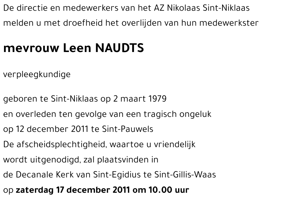 Leen NAUDTS