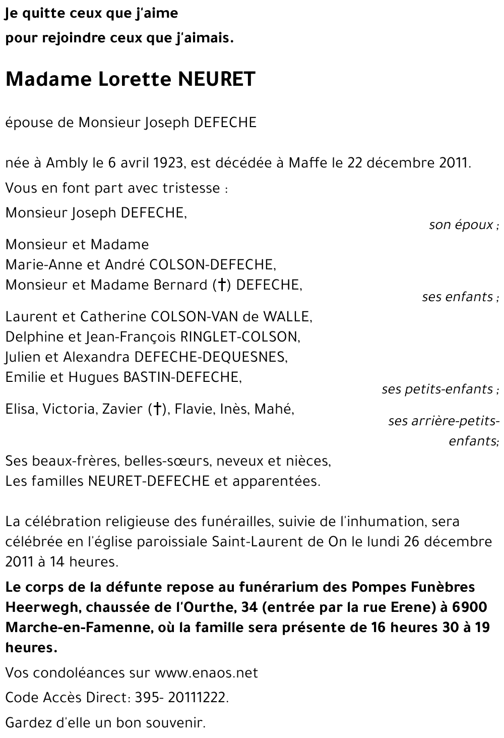 Lorette NEURET