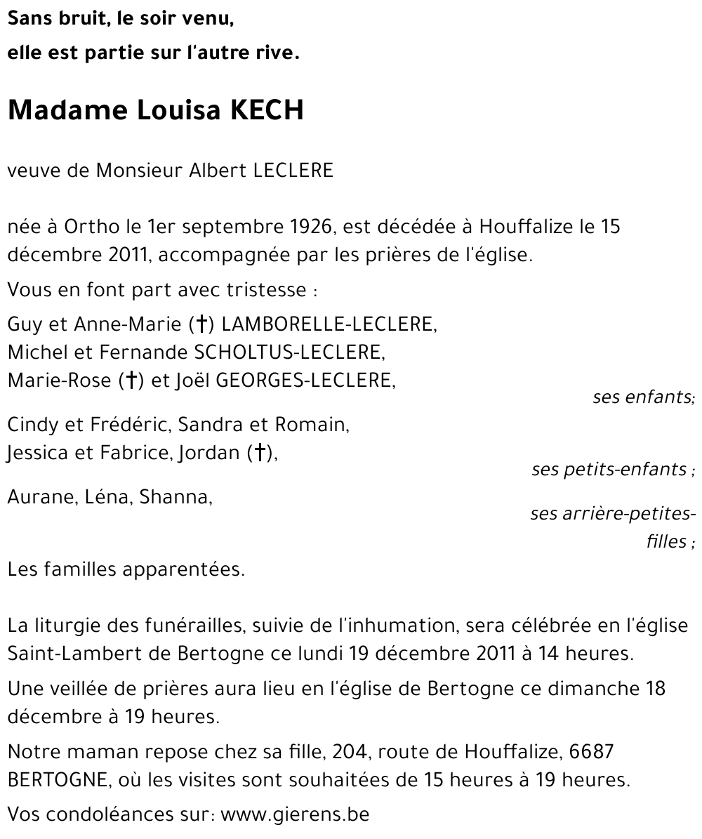 Louisa KECH