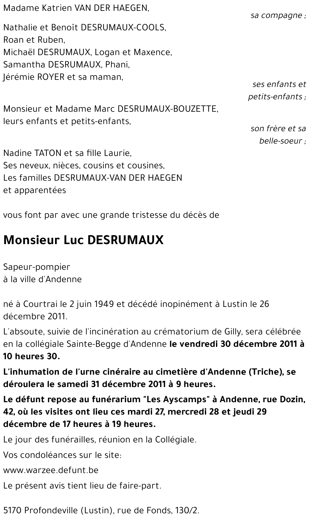 Luc DESRUMAUX