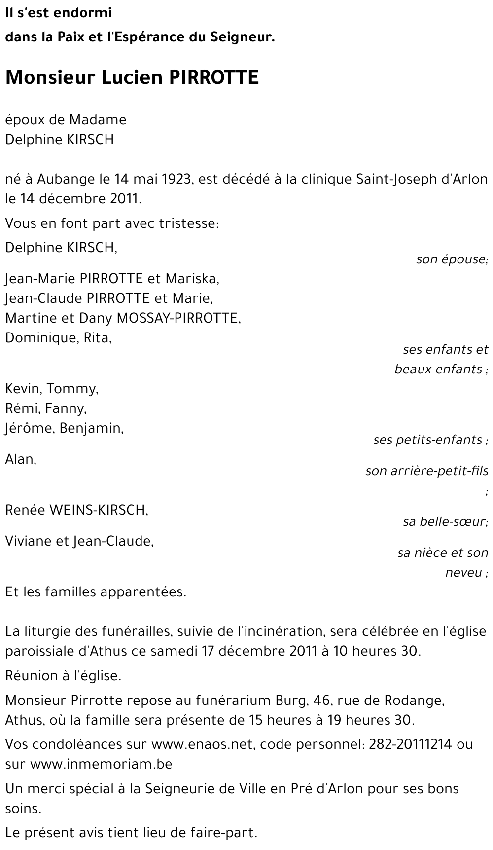 Lucien PIRROTTE