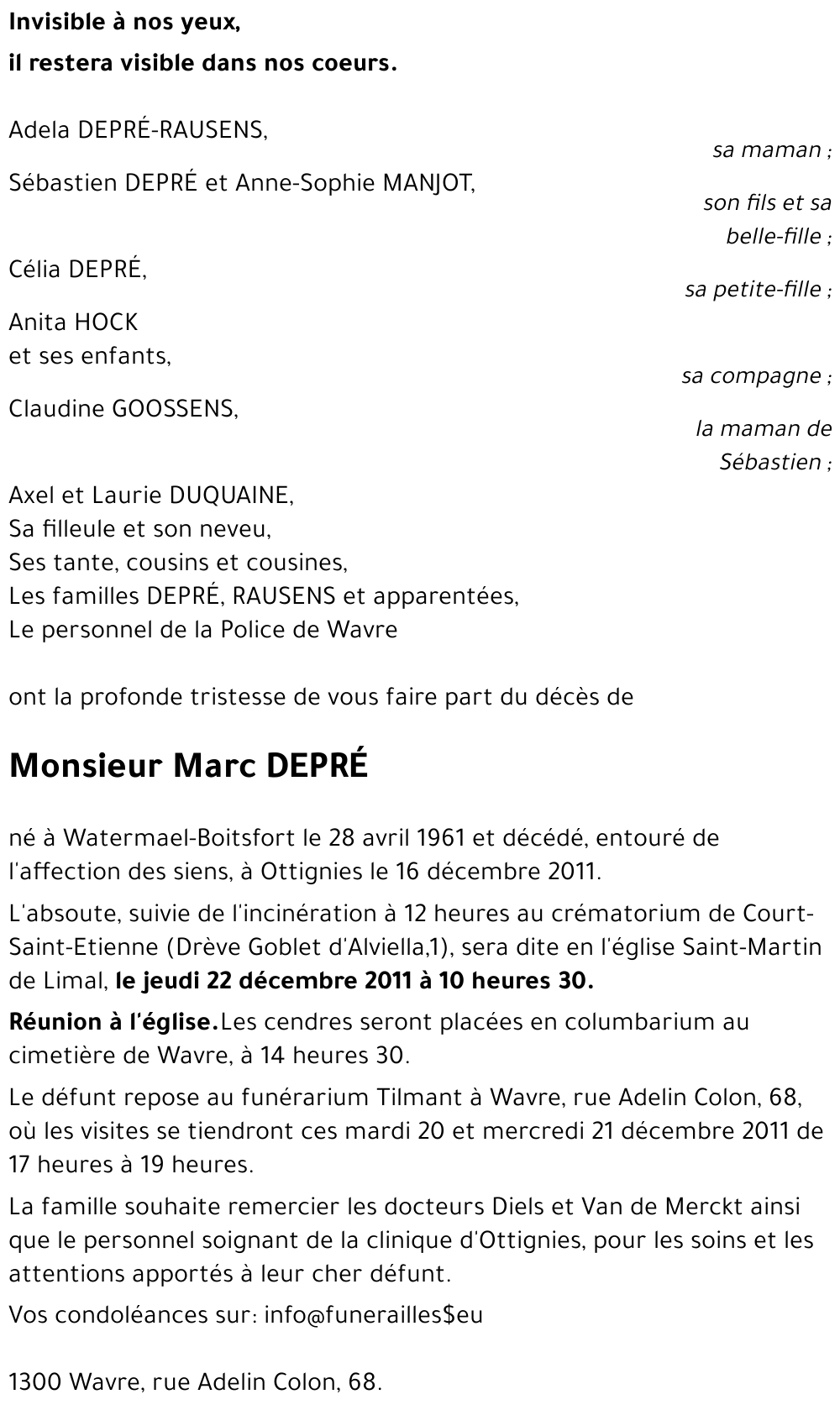 Marc DEPRE