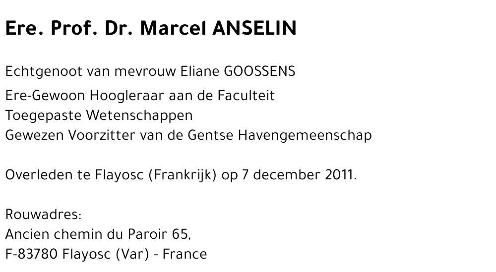 Marcel ANSELIN