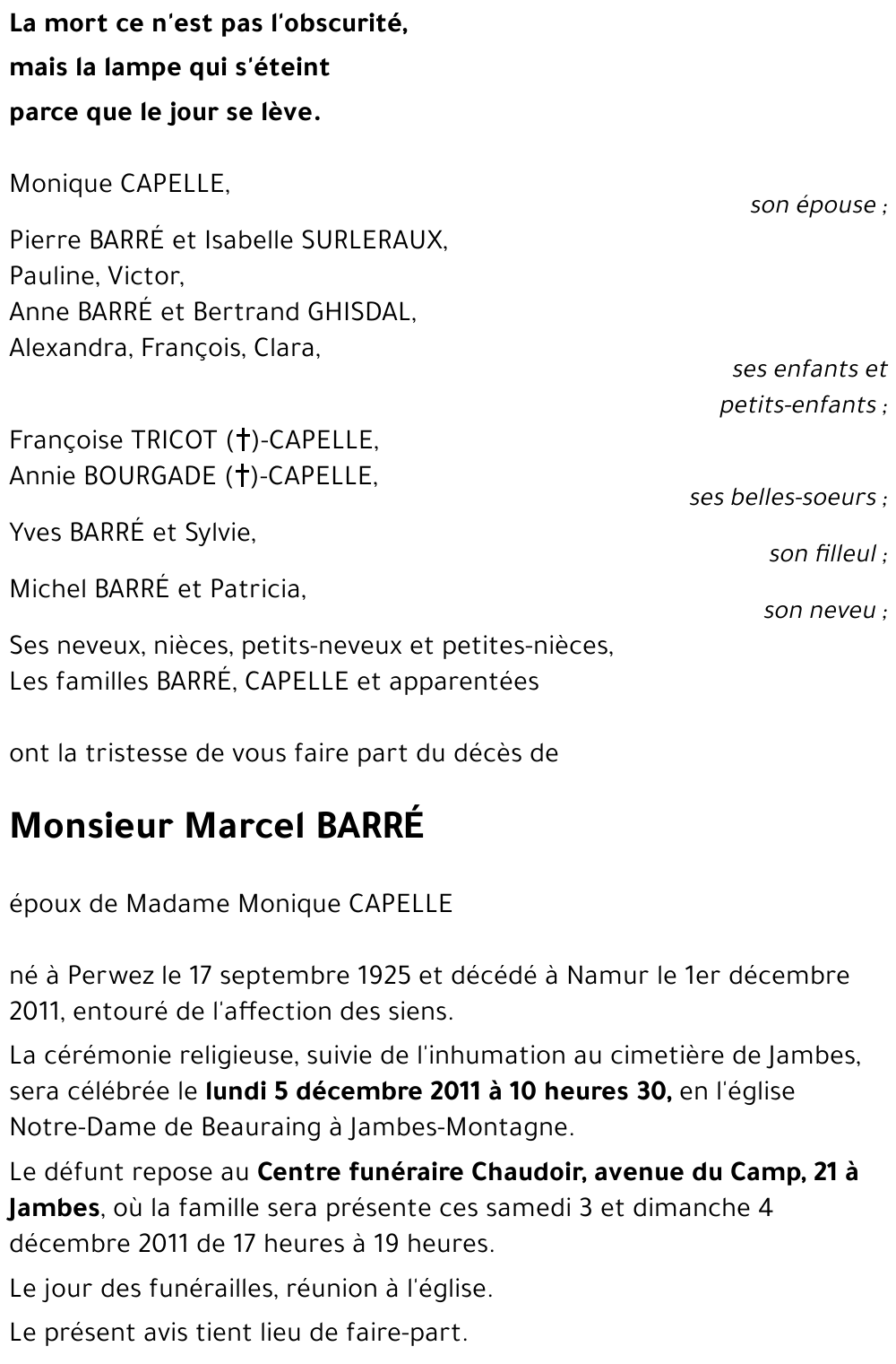 Marcel BARRÉ