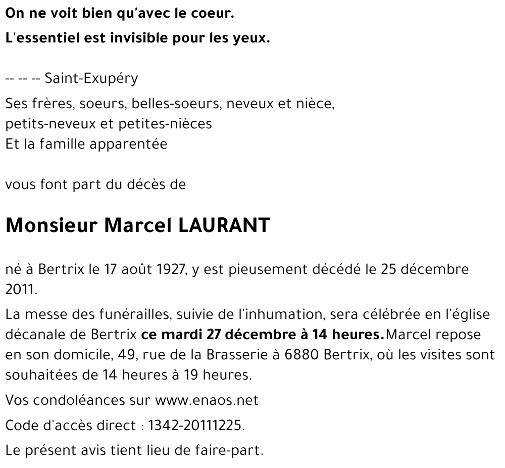 Marcel LAURANT