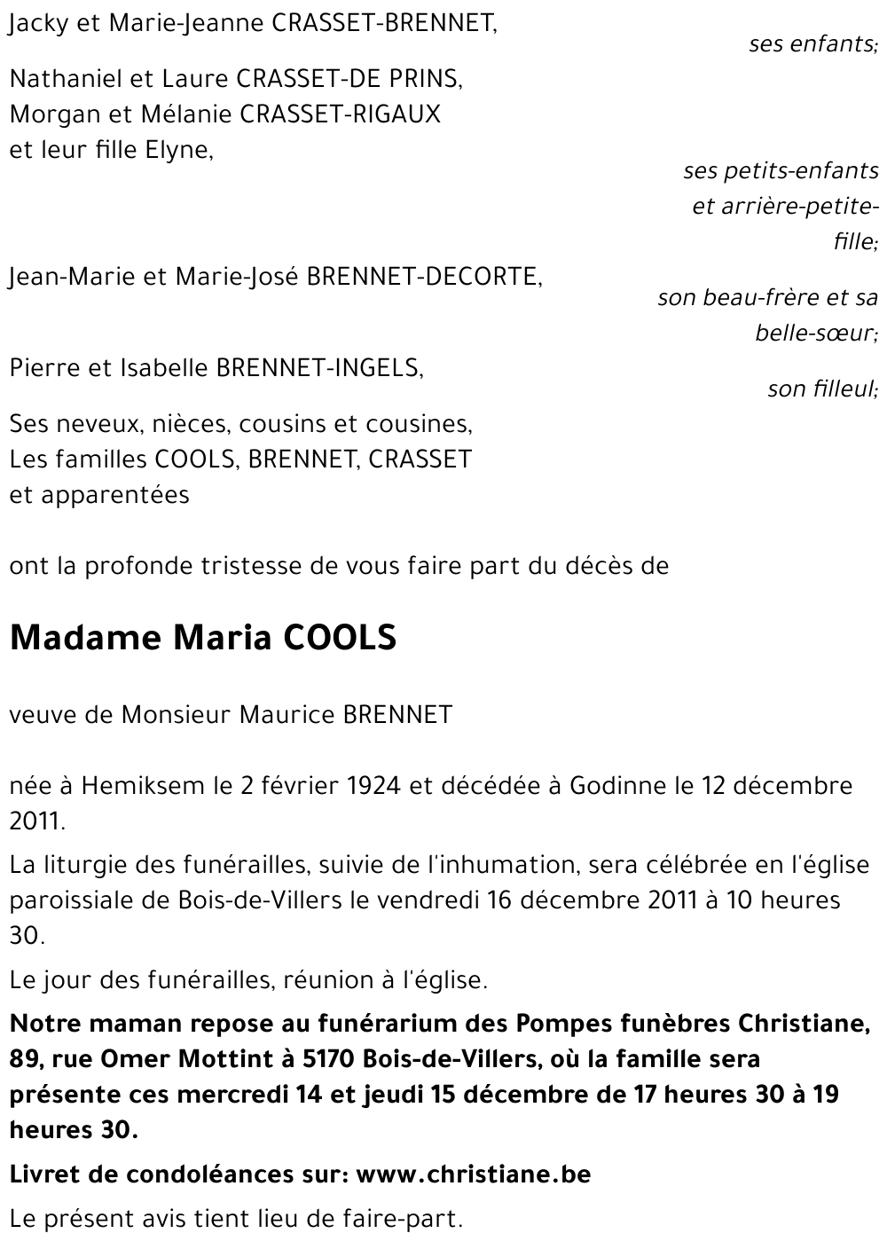Maria COOLS