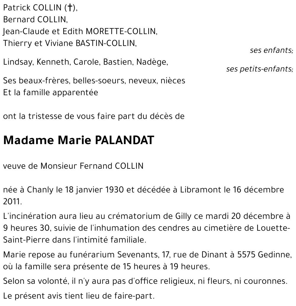 Marie PALANDAT