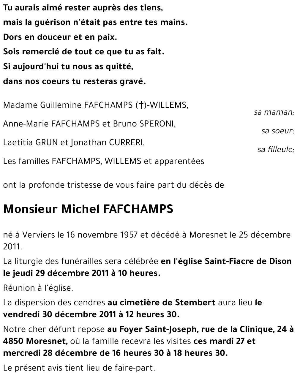 Michel FAFCHAMPS