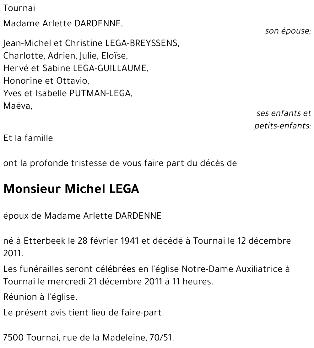 Michel LEGA