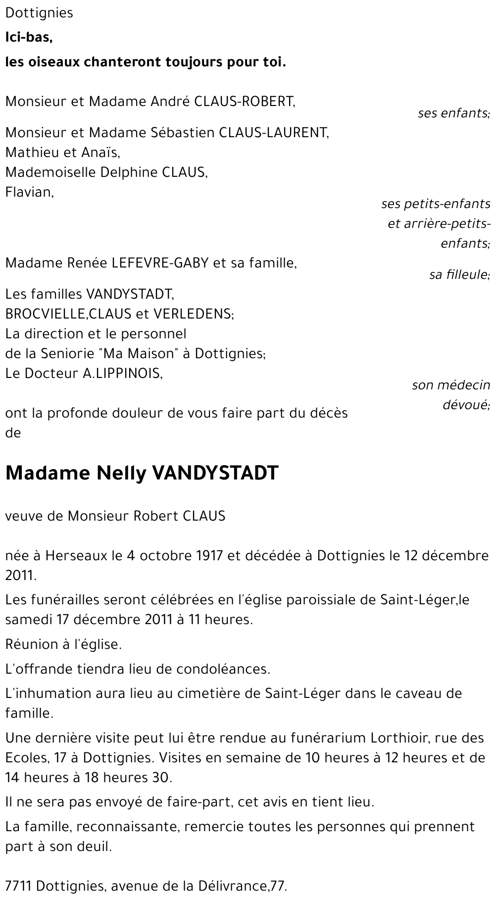 Nelly VANDYSTADT