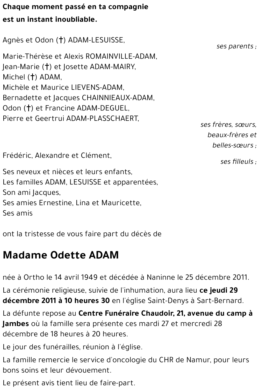 Odette ADAM