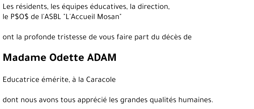 Odette ADAM