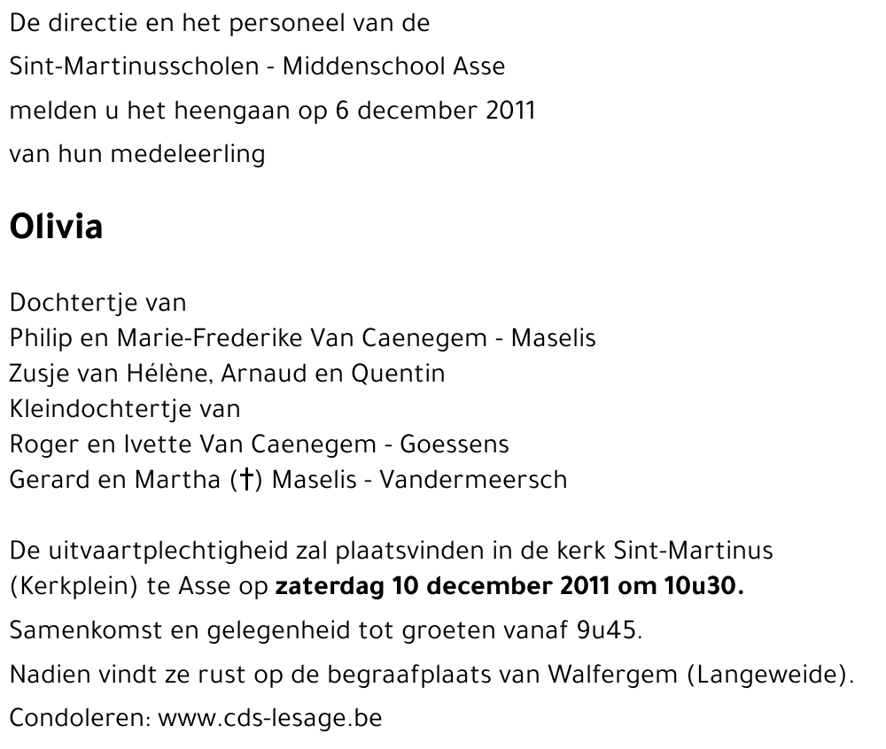 Olivia Van Caenegem