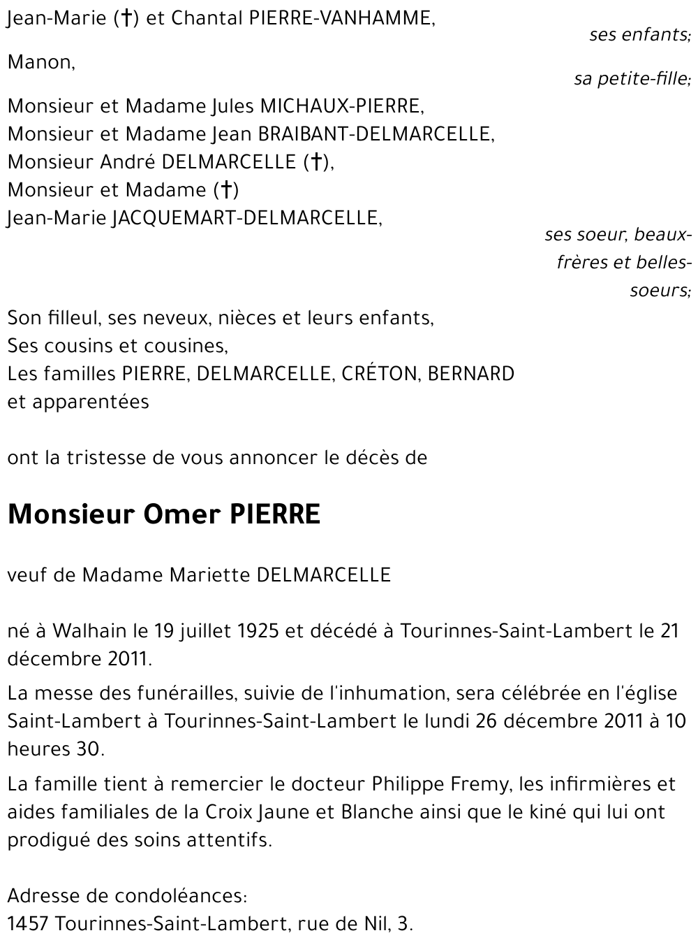 Omer PIERRE