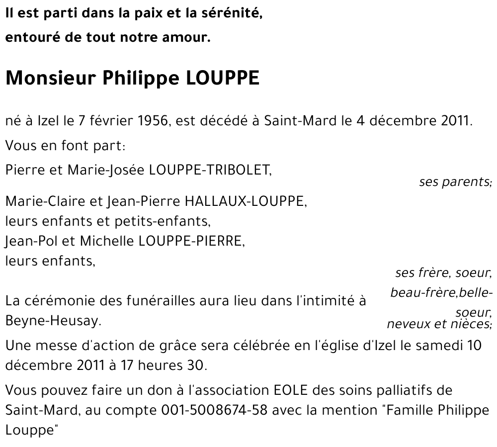 Philippe LOUPPE