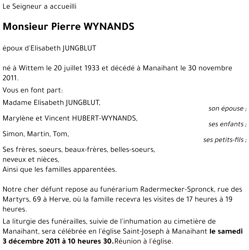 Pierre WYNANDS