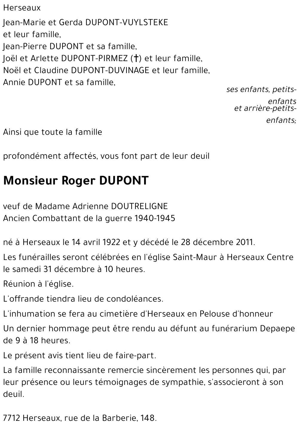 Roger DUPONT