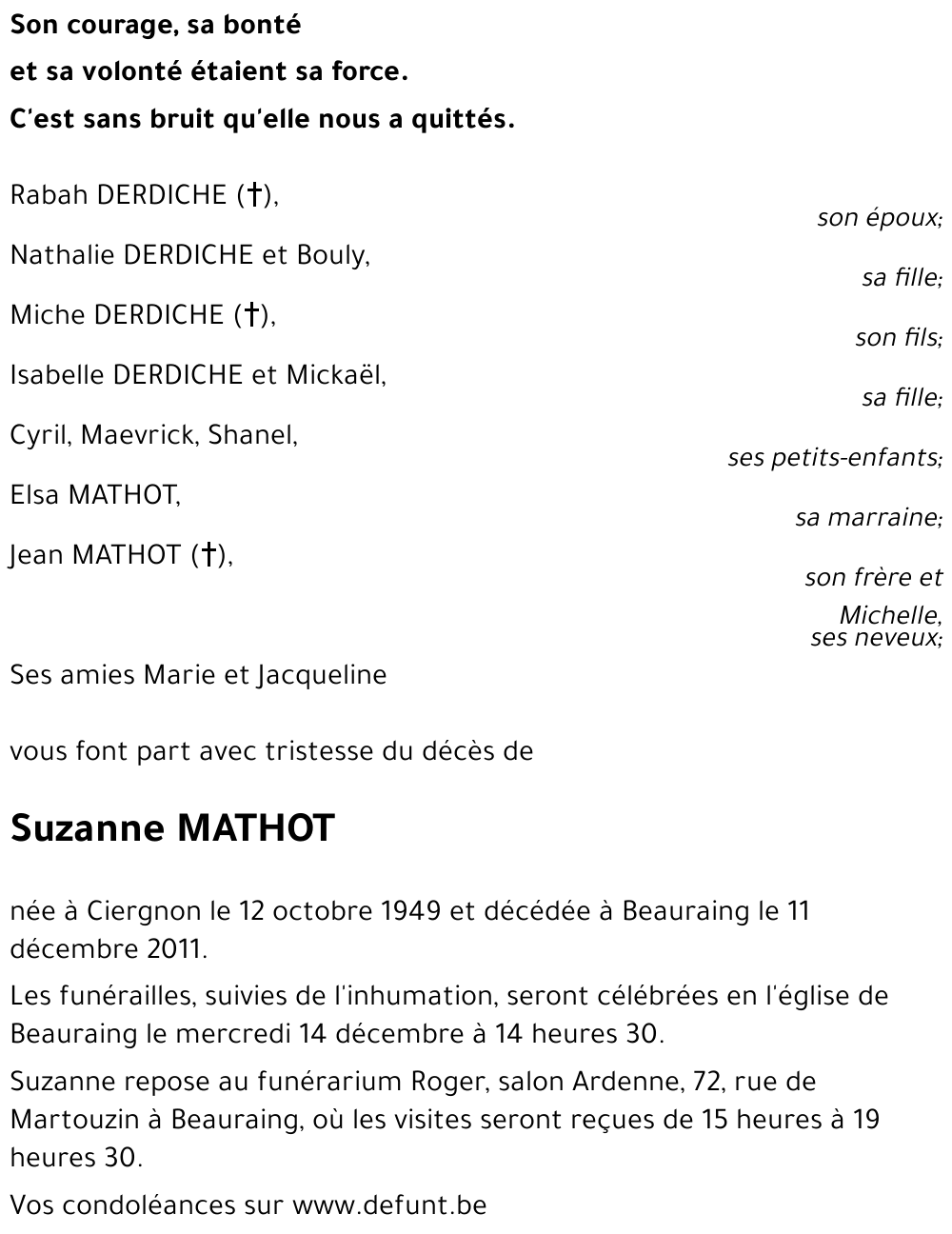 Suzanne MATHOT
