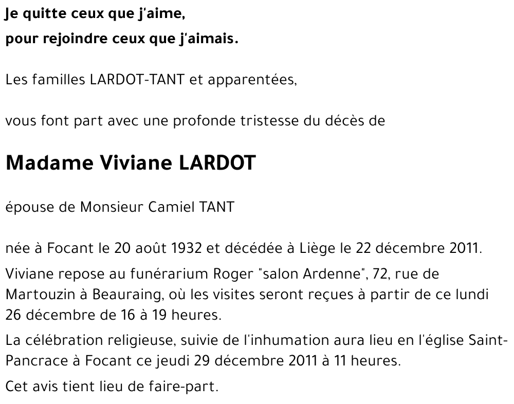 Viviane LARDOT