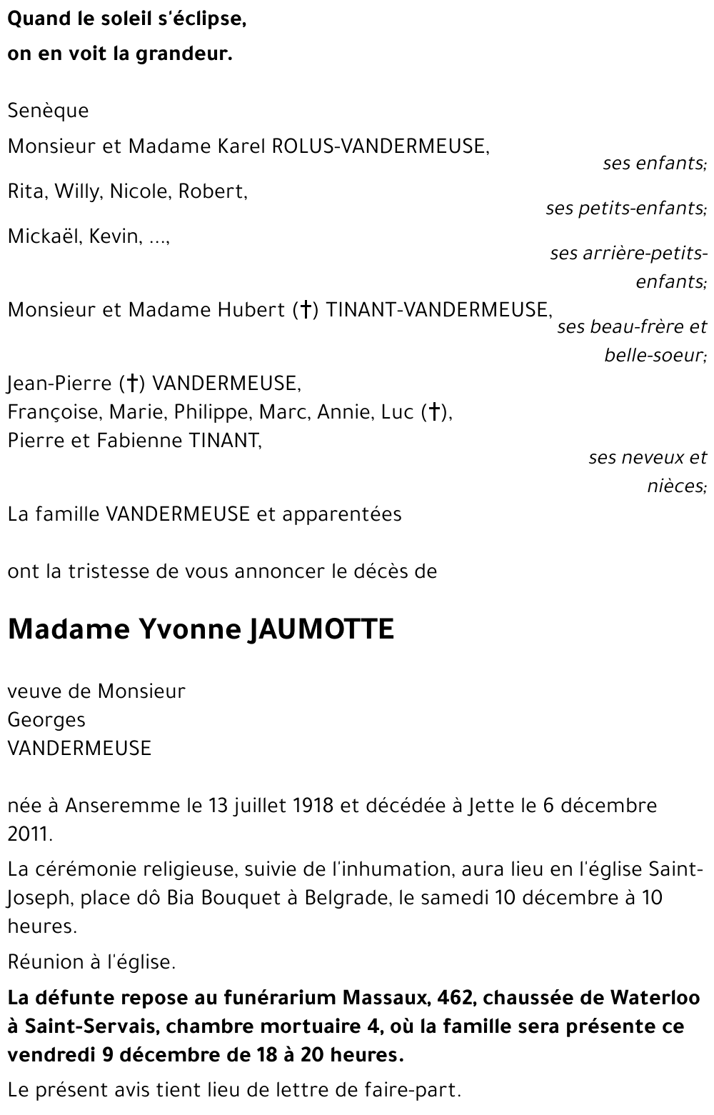 Yvonne JAUMOTTE