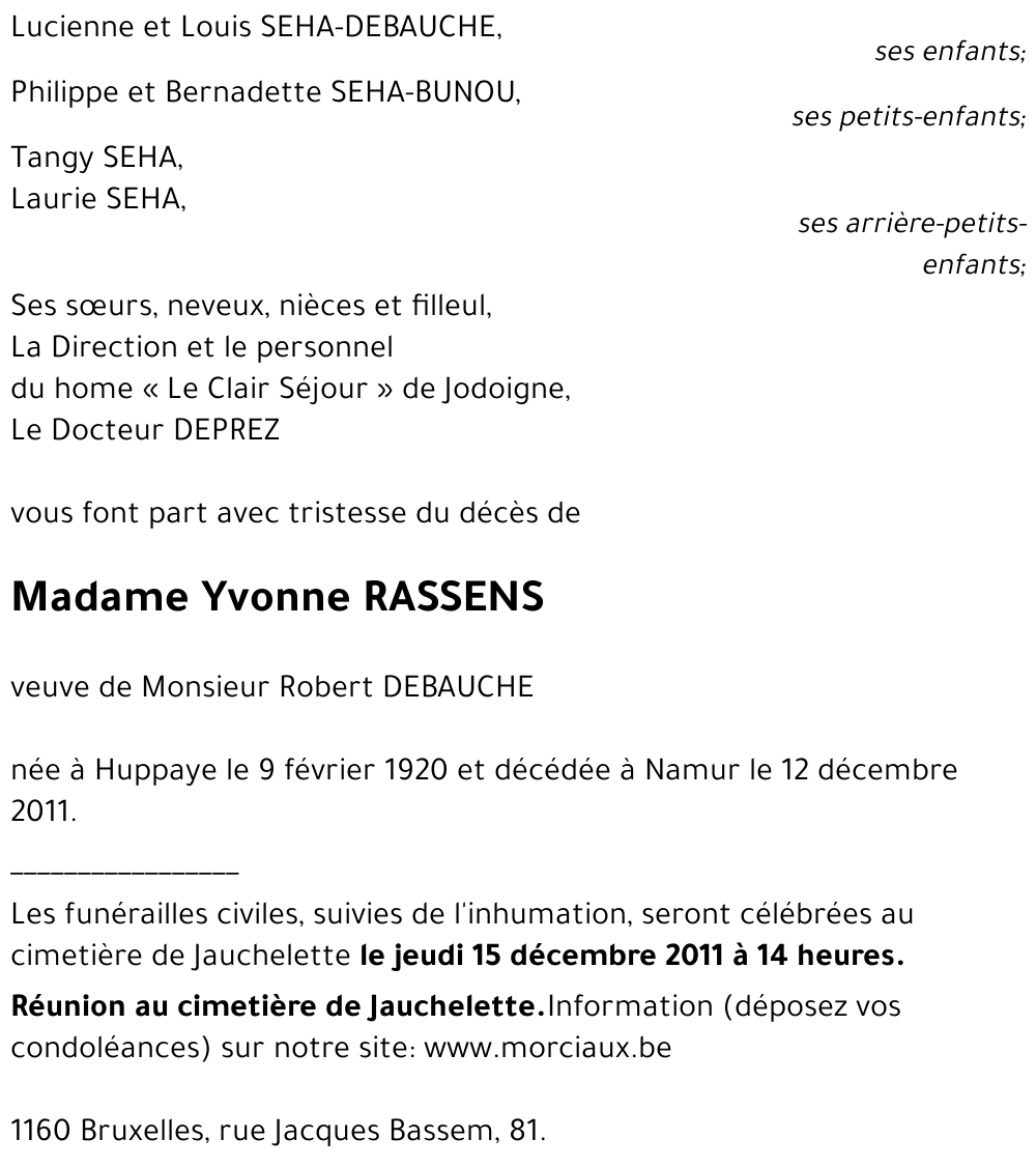 Yvonne RASSENS