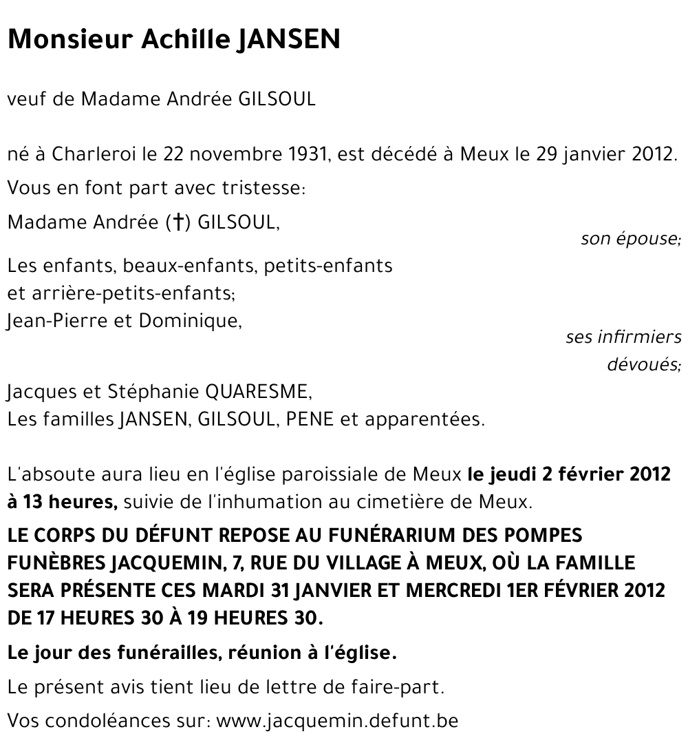 Achille JANSEN