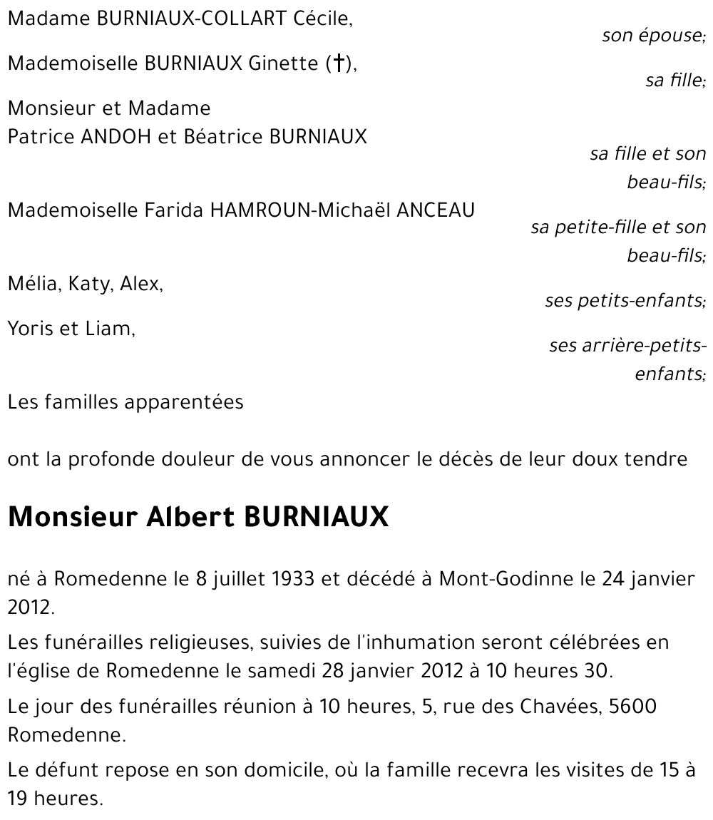 Albert BURNIAUX