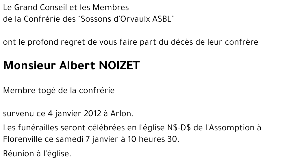 Albert NOIZET