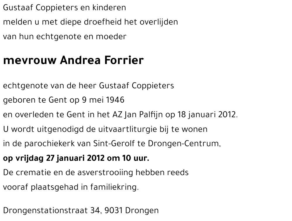 Andrea Forrier