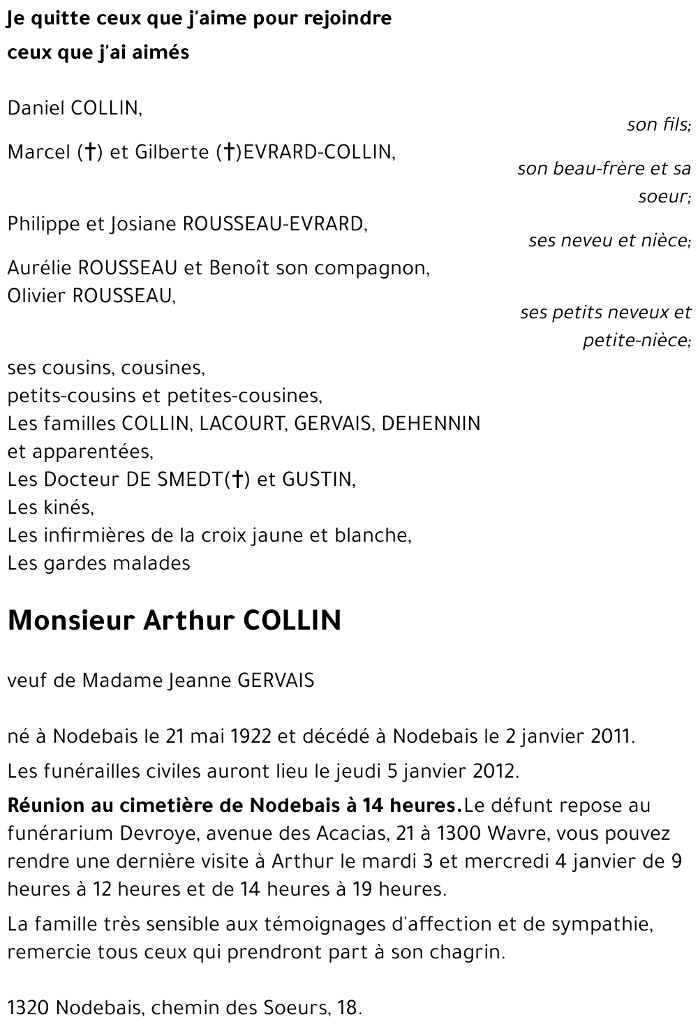 Arthur COLLIN