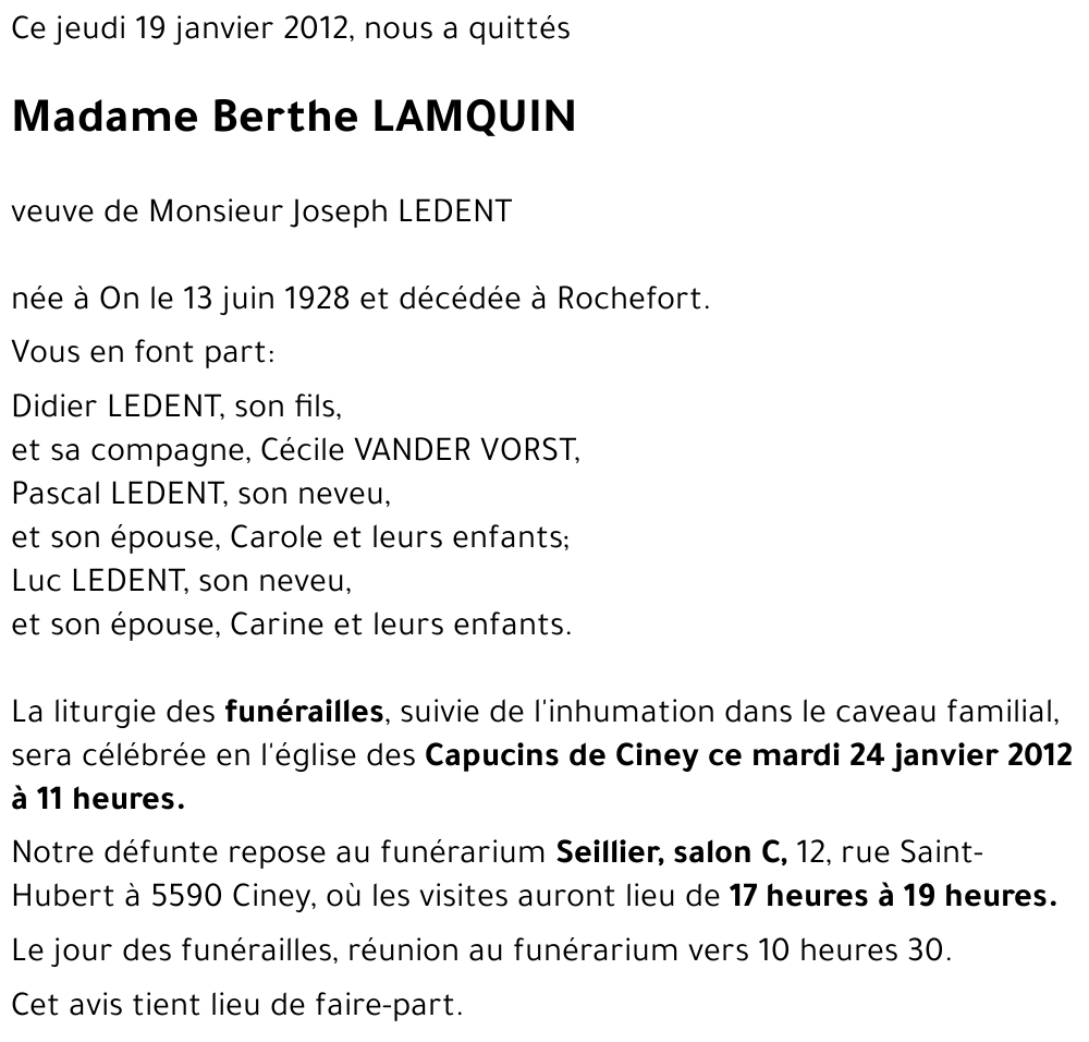 Berthe LAMQUIN