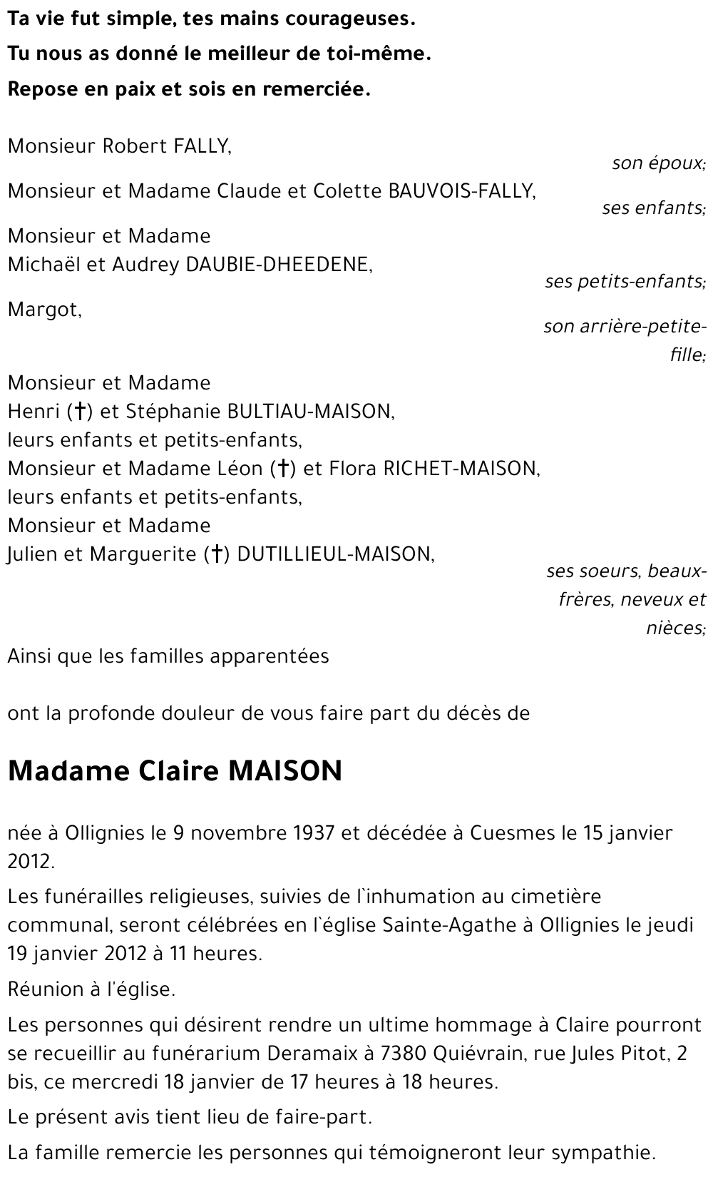 Claire MAISON