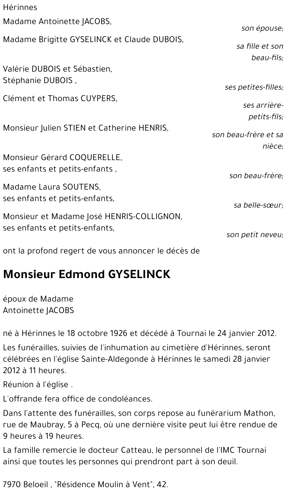 Edmond GYSELINCK