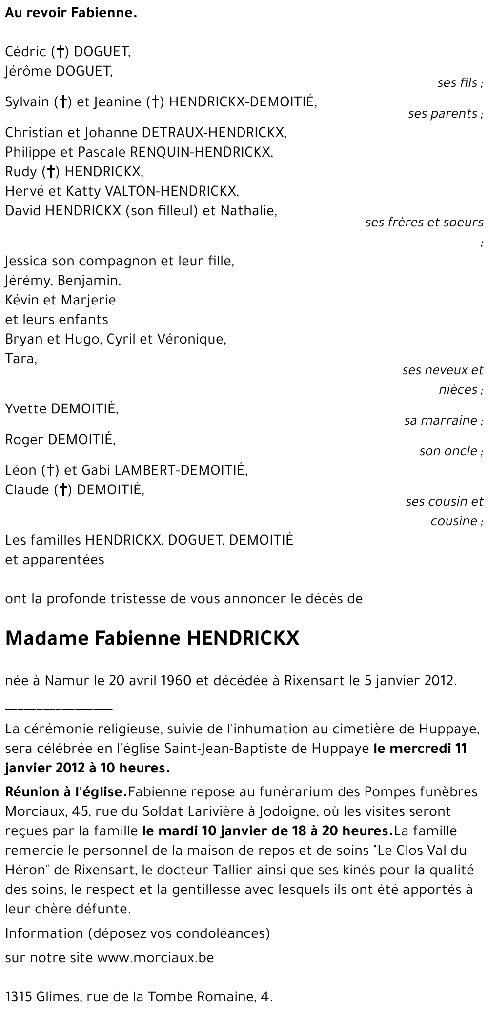 Fabienne HENDRICKX
