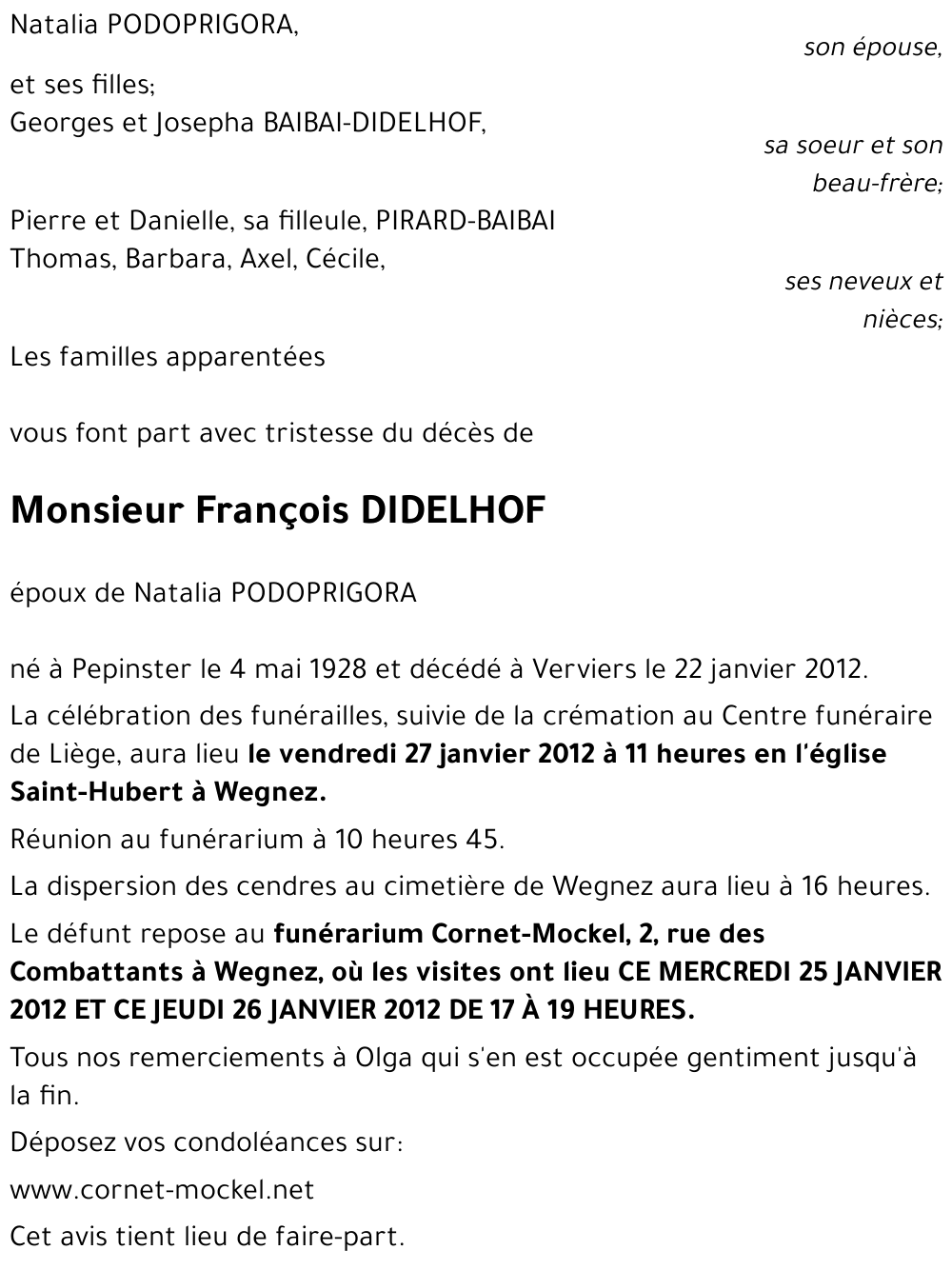 François DIDELHOF