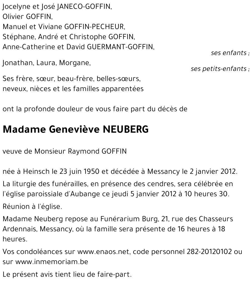 Geneviève NEUBERG