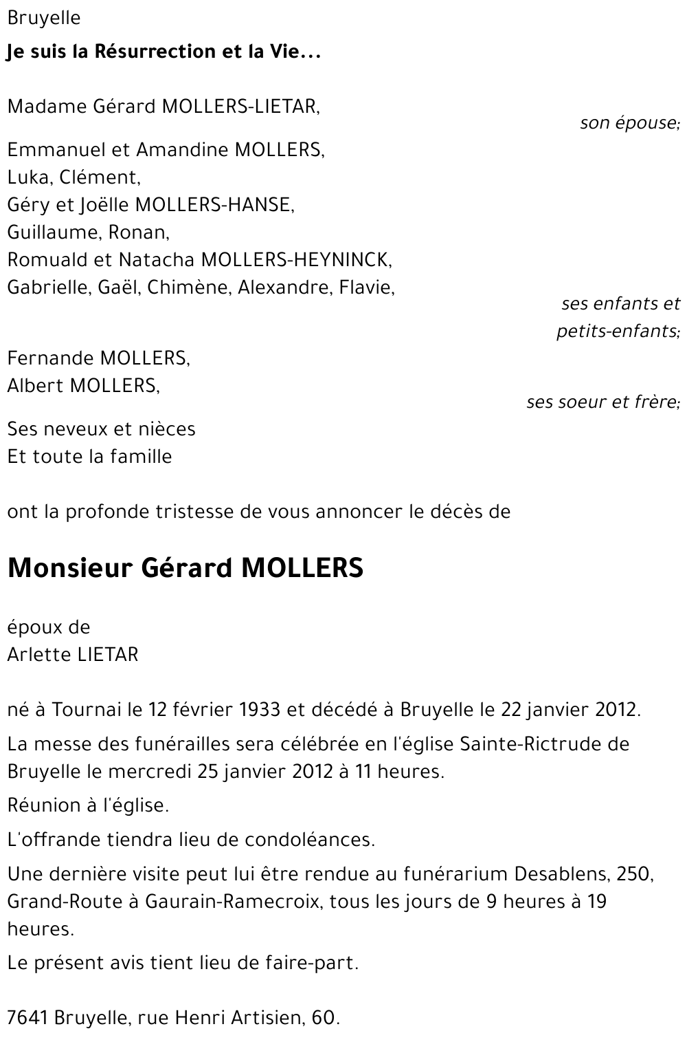 Gérard MOLLERS