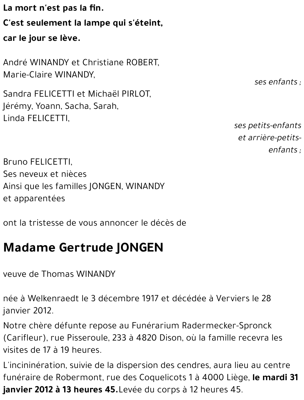 Gertrude JONGEN