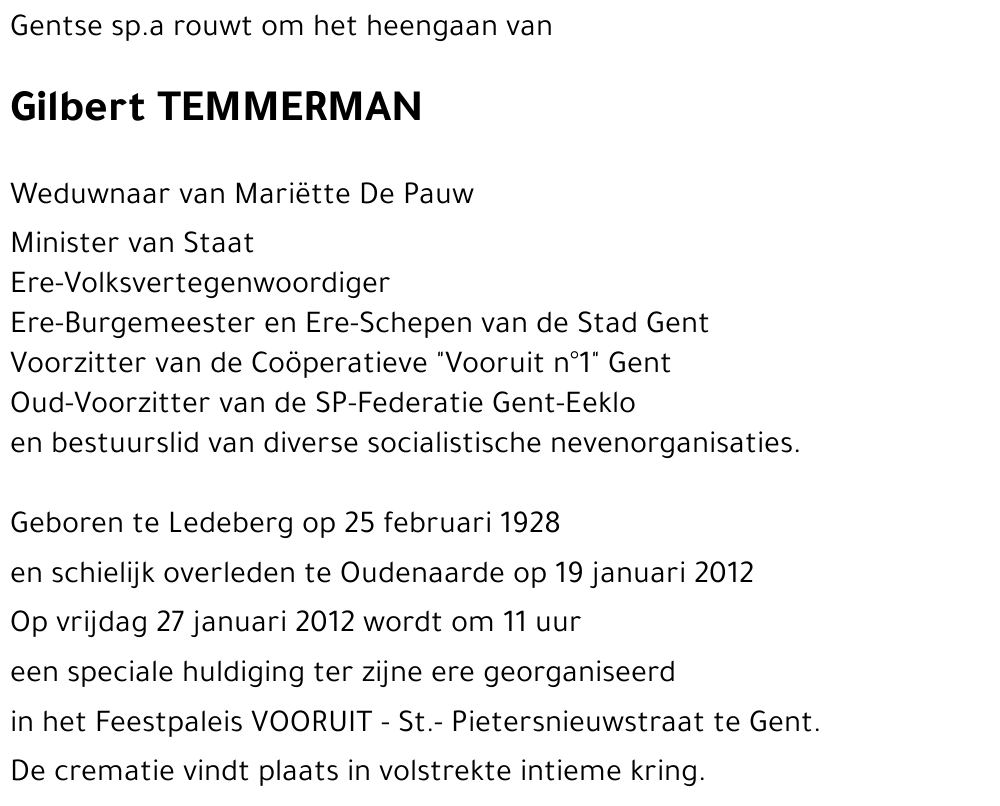 Gilbert TEMMERMAN