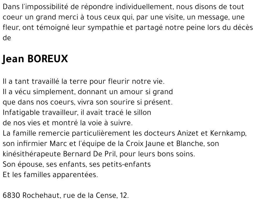 Jean BOREUX