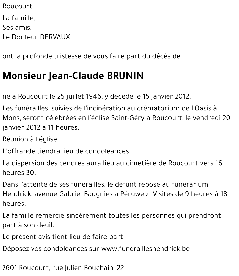 Jean-Claude BRUNIN