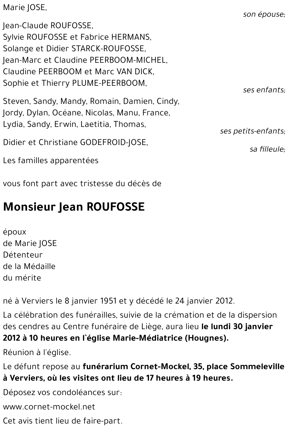 Jean ROUFOSSE