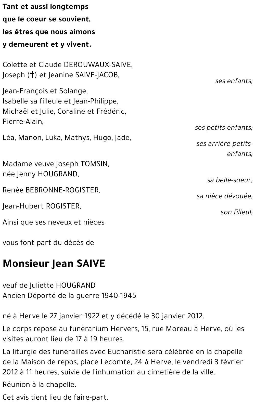 Jean SAIVE