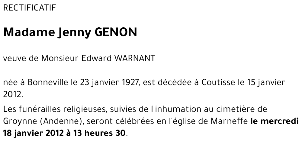 Jenny GENON