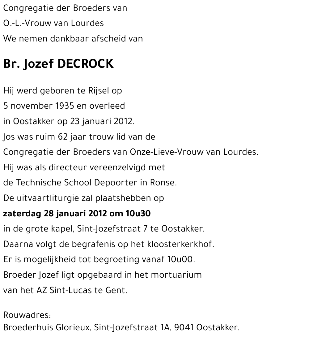 Jozef DECROCK